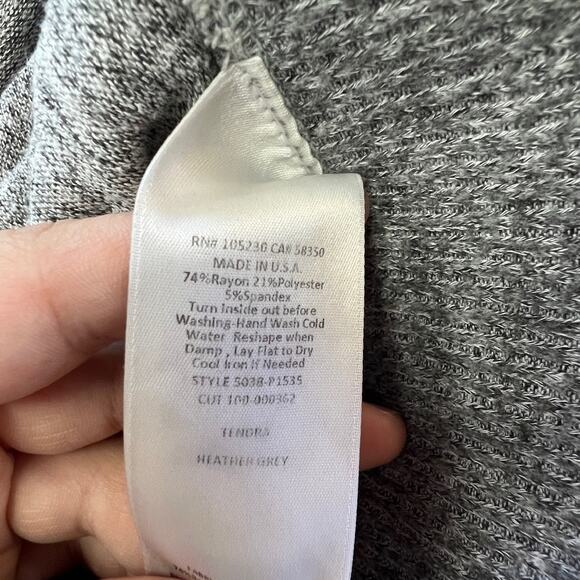 Joie Pants Womens XS Gray TENDRA Knit Joggers Drawstring Lounge Cozy Sweatpants - Picture 8 of 9